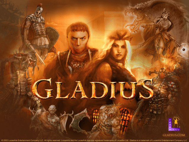 Gladius title screen for Xbox